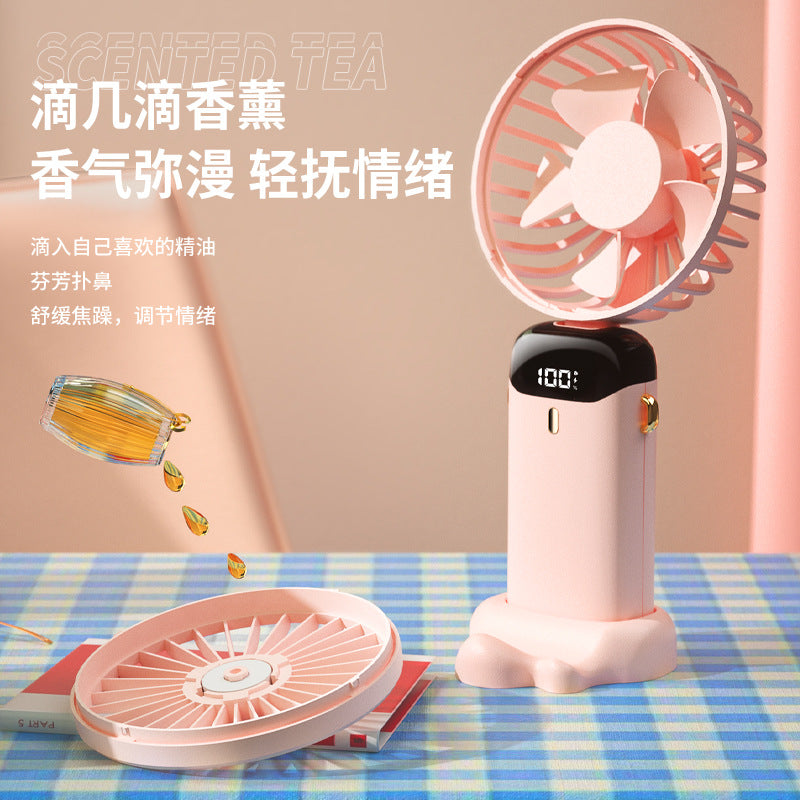 アロマ対応 折りたたみUSB扇風機